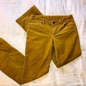 Vintage Gold J Crew Corduroy Flare Pants